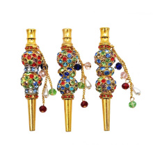 Inlaid Jewelry Alloy Hookah Mouth Tips Shisha Chicha Filter Tip Aluminum Alloy Mouthpiece